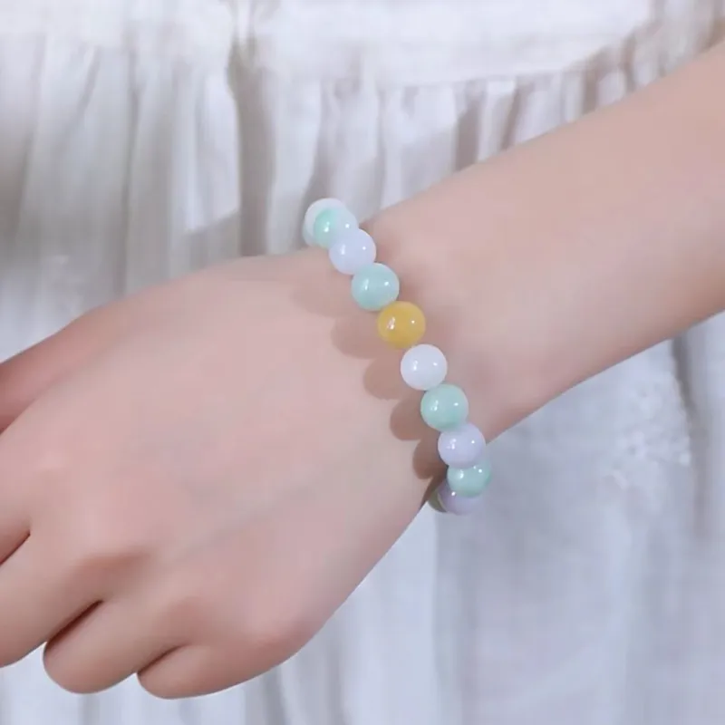 Lingxiang Yurun Glutinous Jade Jadeite Bracelets Unisex-3