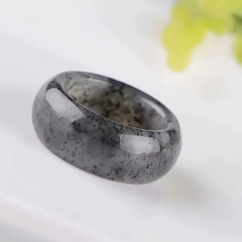Lingxiang Yurun Rings Blue And White Unisex-3