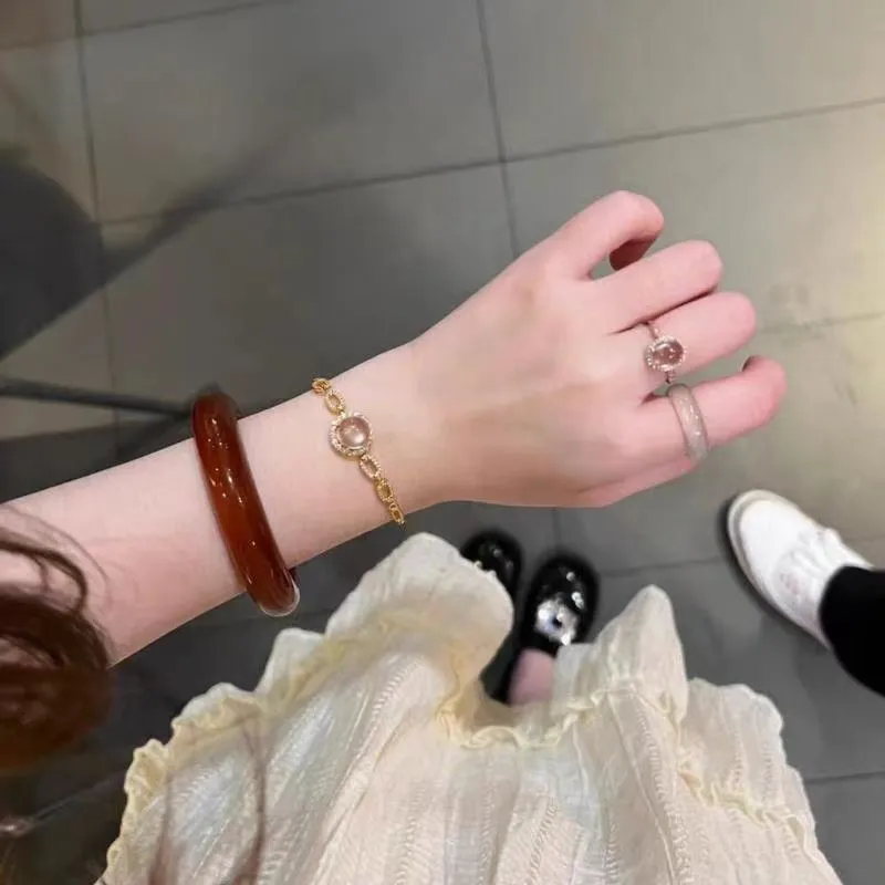 Lingxiang Yurun Chalcedony Rings Unisex-6