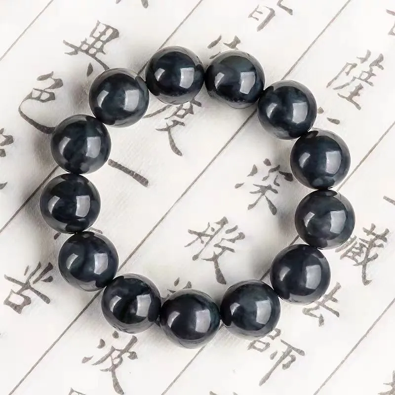 Lingxiang Yurun Bracelets Blue And White Men's-3