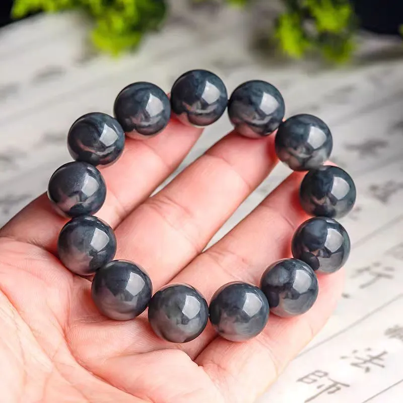 Lingxiang Yurun Bracelets Blue And White Men's-2