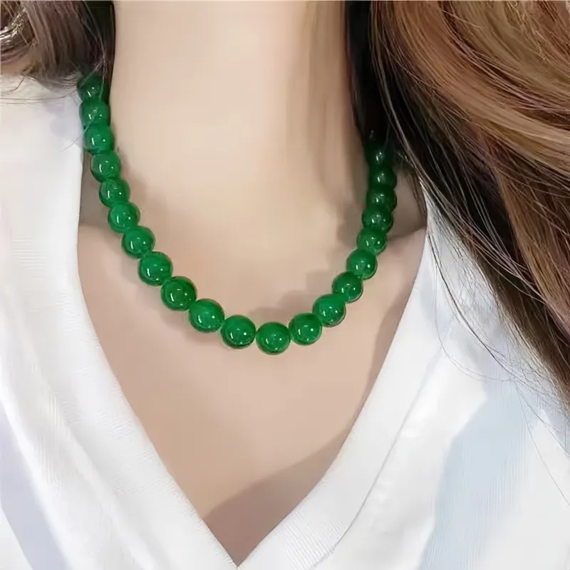 Lingxiang Yurun Chalcedony Necklaces Women's-2