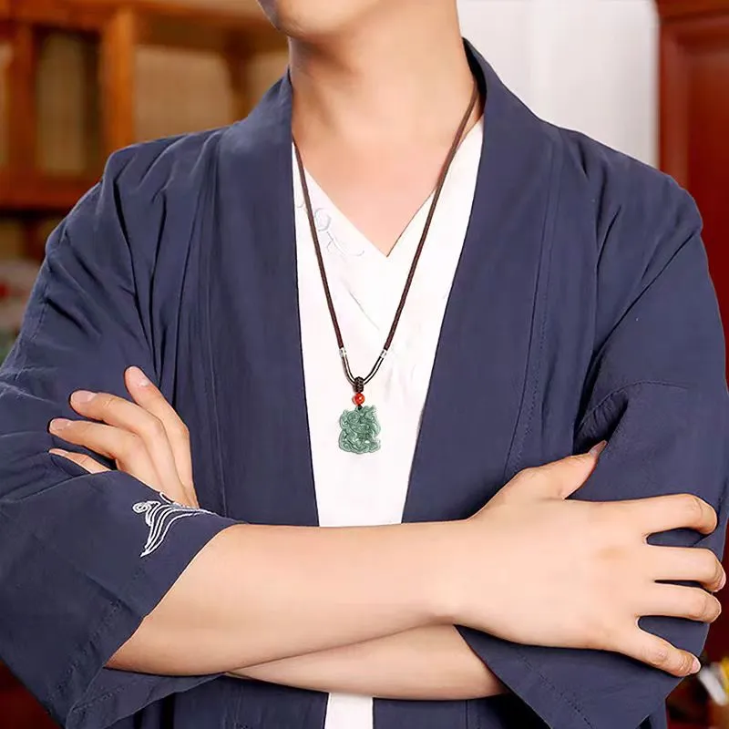 Lingxiang Yurun Bean Type Good Gift Necklace Unisex-2