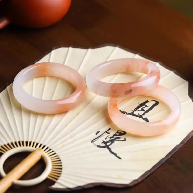 Lingxiang Yurun Golden Silk Jade Bangles Women's-10