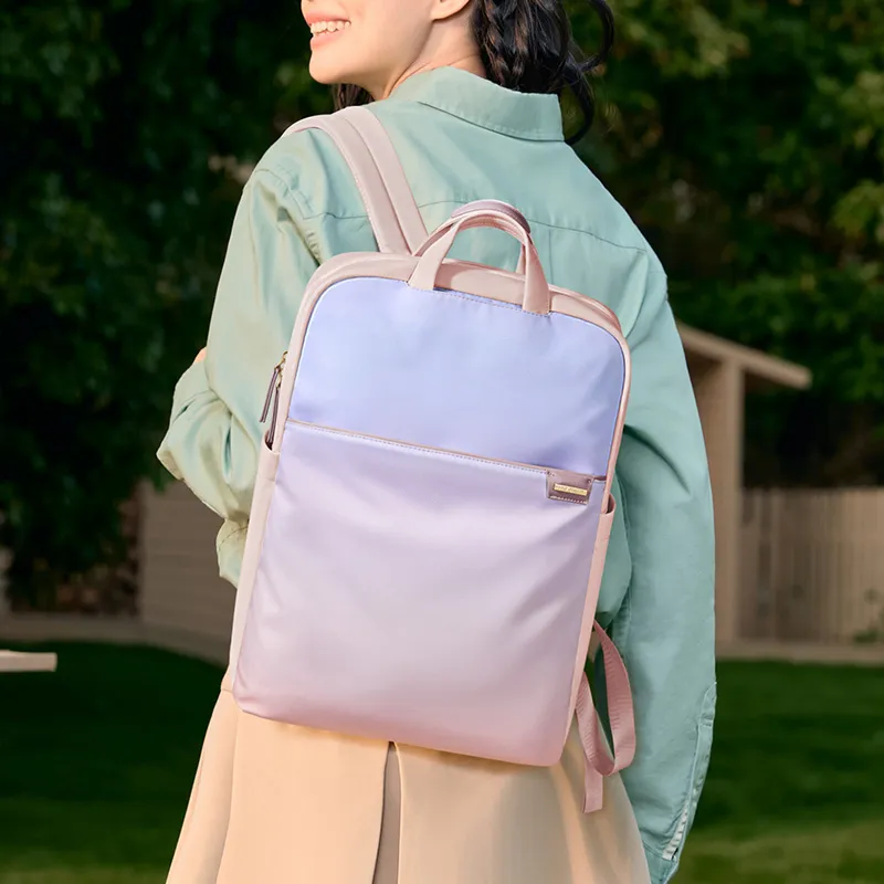 GOLF Fabric Backpack Women's Blue Pink-6