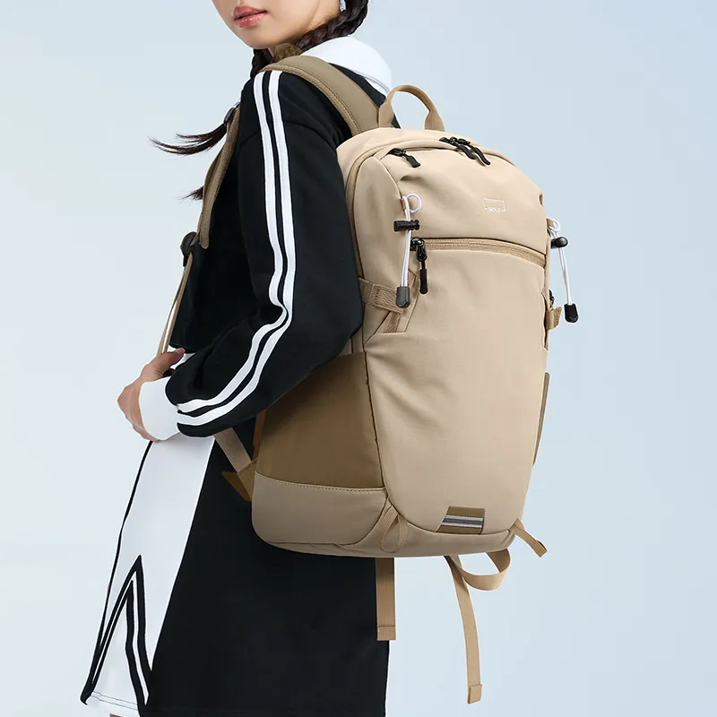 GOLF Fabric Outdoor Bag Backpack Regular Unisex Ivory White/Tea Brown-11