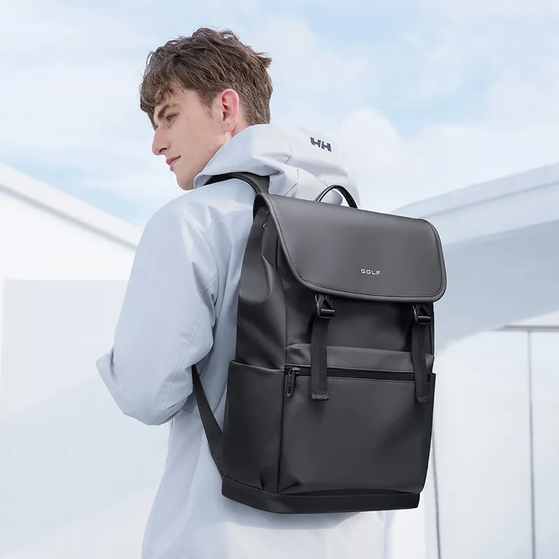 GOLF Water Repellent Fabric Backpack Men's Dusty Black/Elegant Gray-7