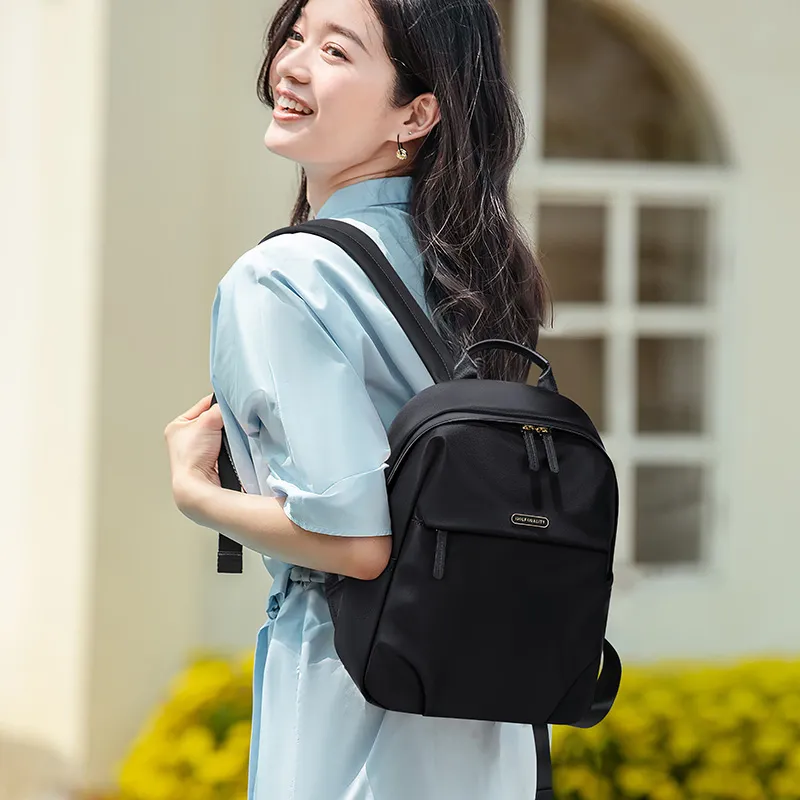 GOLF Fabric Backpack Regular Women's Apricot/Elegant Black-7