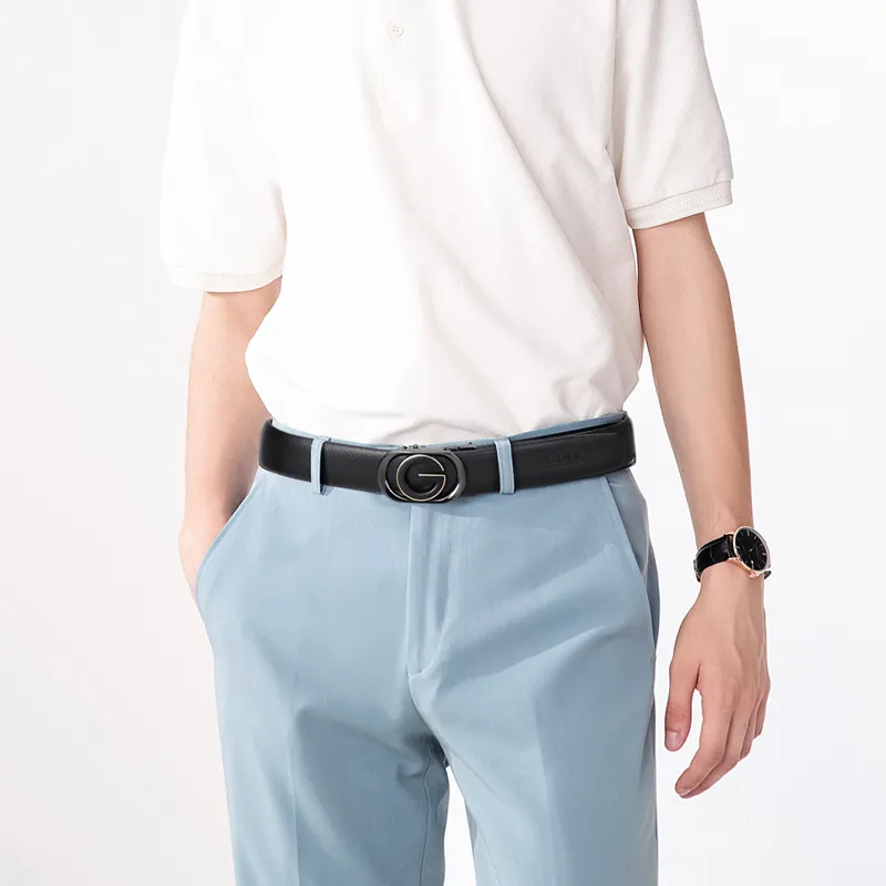 GOLF Cow Leather Leather Belts Men's 3.5CM-9