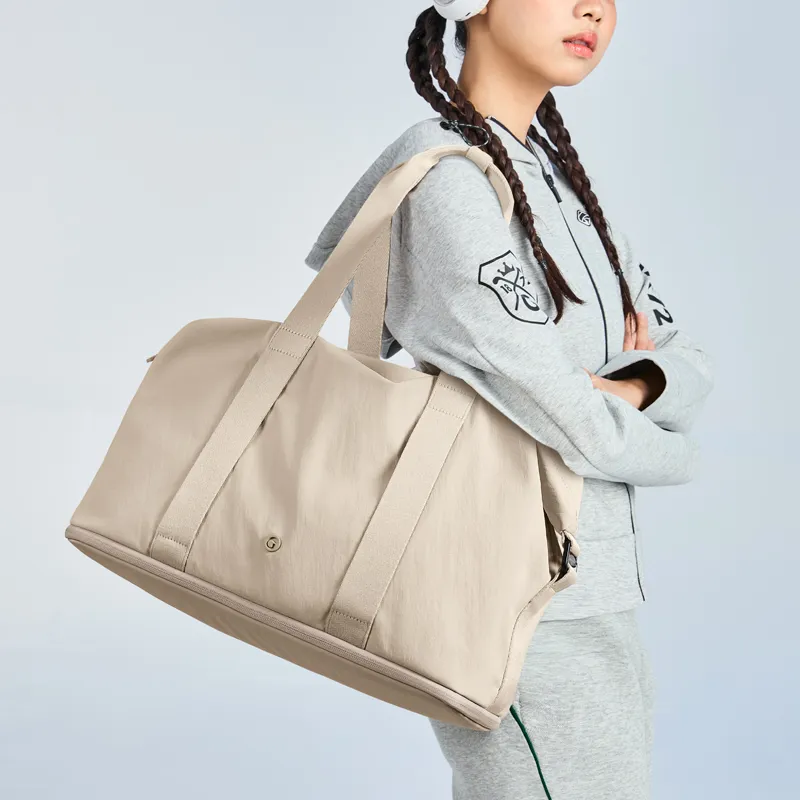 GOLF Fabric Travel Bag Women's Apricot/Black-6