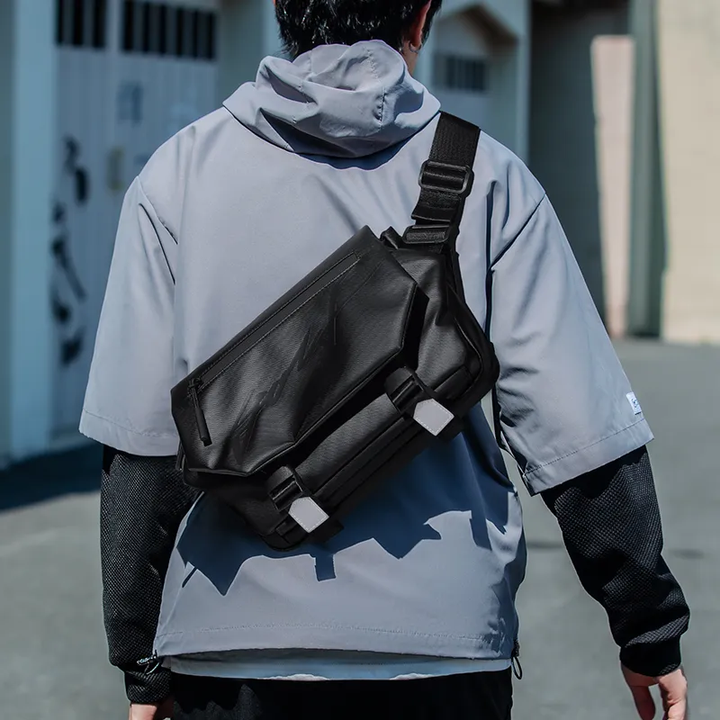 GOLF Fabric Shoulder Bag Regular Men's Black-5