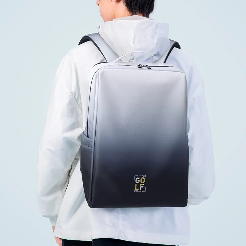 GOLF Fabric 15.6 Laptop Backpack Backpack Large Size Men's Ink Wash/Light Blue-3
