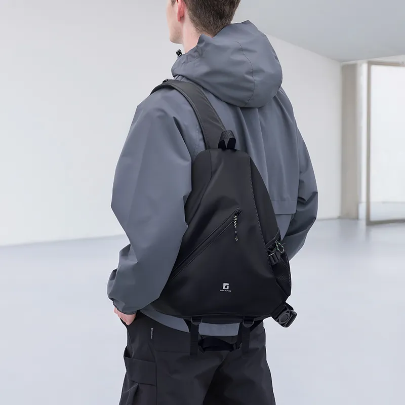 GOLF Fabric Sling Bag Regular Unisex Mist Black/Rock White-3
