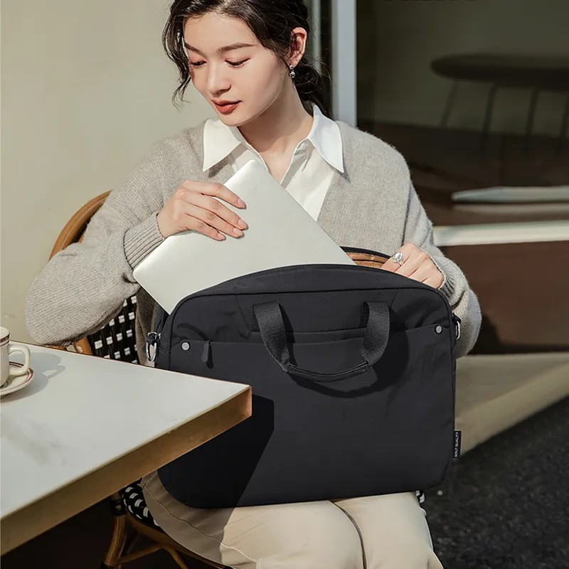GOLF Fabric 16 Inches Laptop Bag Regular Women's Apricot Black/Pink-11