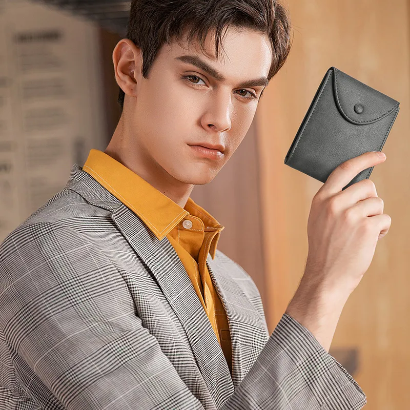 GOLF Synthetic Leather Card Holder Regular Men's Black/brown/grey green-12