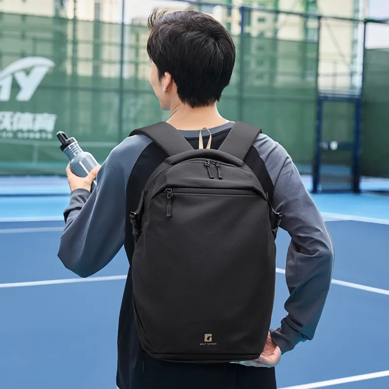GOLF Fabric Backpack Regular Unisex Brown/Black-9