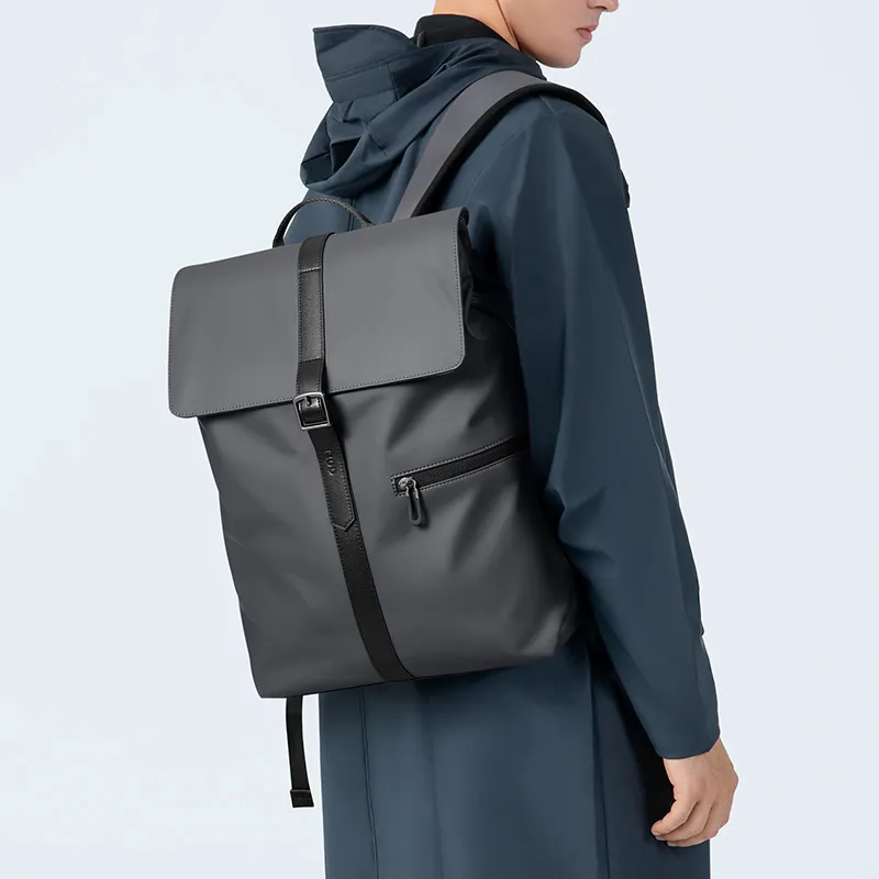 GOLF Fabric Backpack Large Size Men's Black/Gray-8