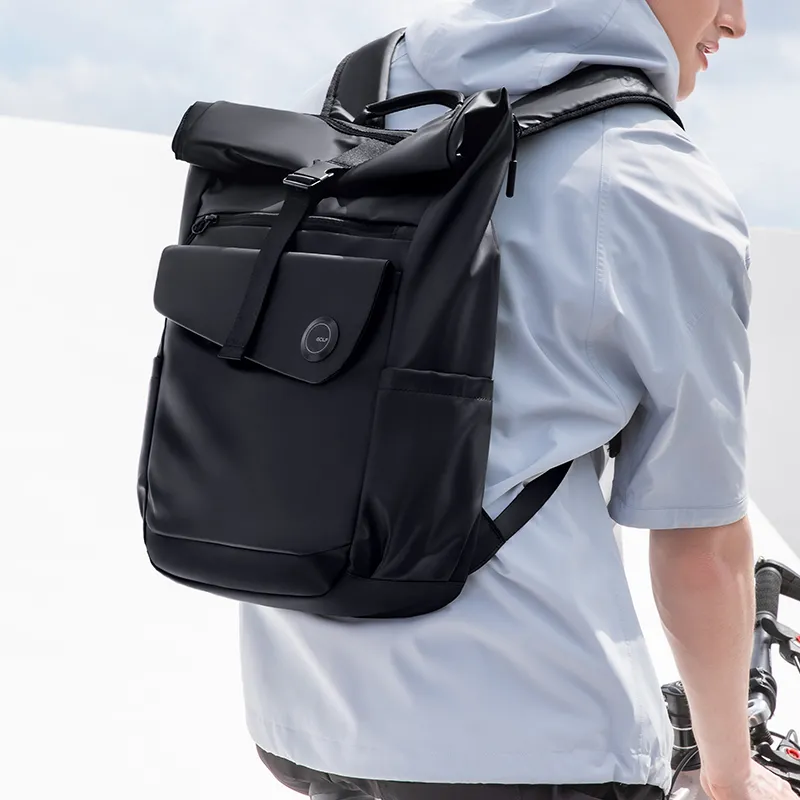 GOLF Fabric Backpack Men's Black/Gray-5