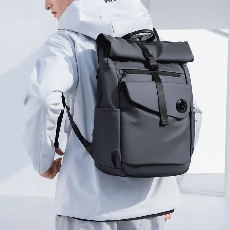 GOLF Fabric Backpack Men's Black/Gray-7