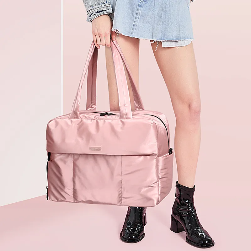 GOLF Fabric Travel Bag 19.8L Women's Dazzling Pink/Arctic Silver-5