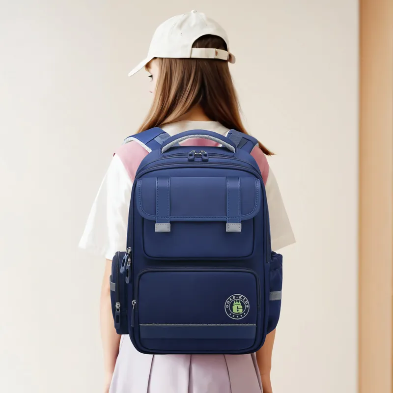 GOLF Fabric Student Bag Kids' Pink/Royal Blue-11