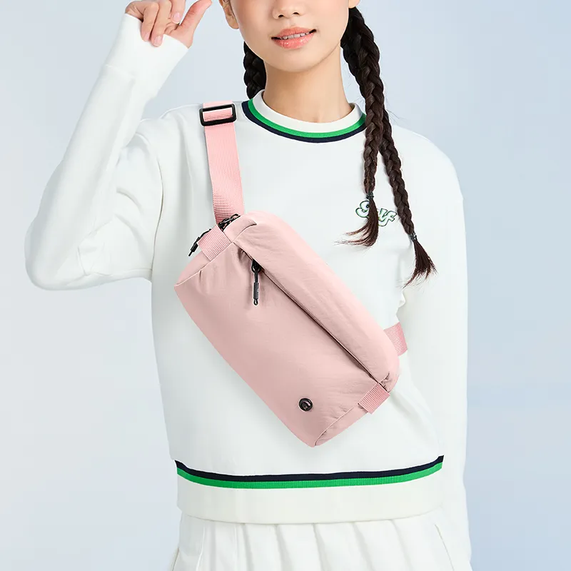 GOLF Fabric Sling Bag Regular Unisex Black Light Apricot Ballet Pink Olive Green-24