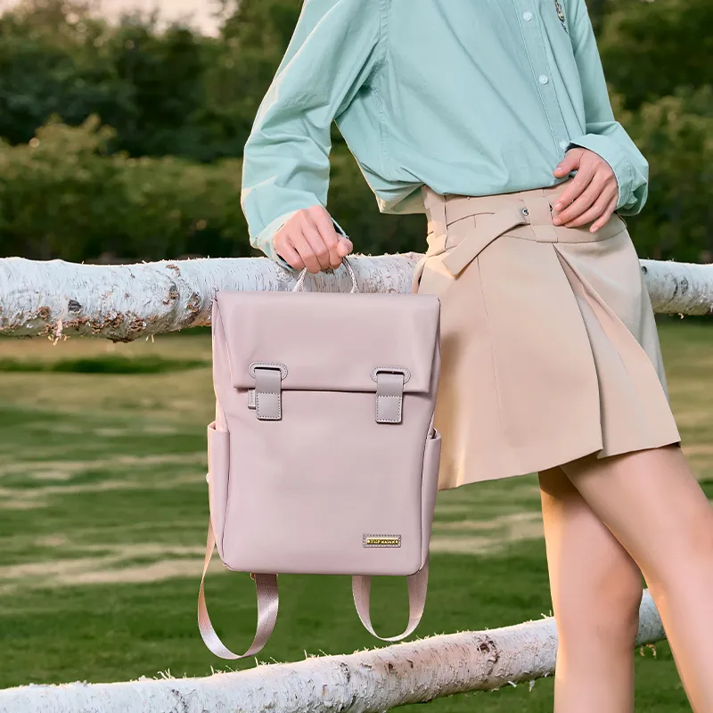 GOLF Fabric Backpack Regular Women's Apricot/Pink-10