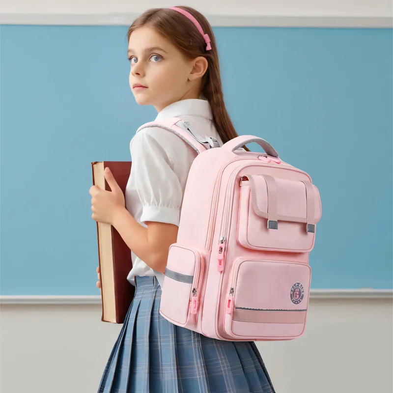 GOLF Fabric Student Bag Kids' Pink/Royal Blue-6