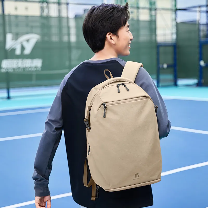 GOLF Fabric Backpack Regular Unisex Brown/Black-3