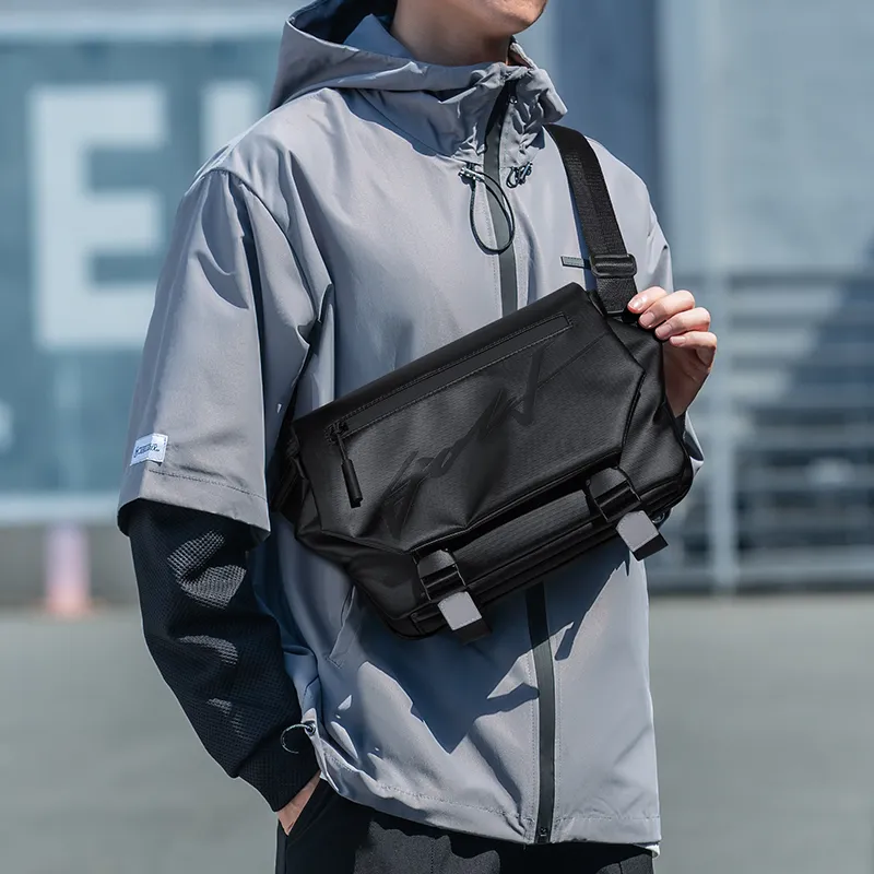 GOLF Fabric Shoulder Bag Regular Men's Black-6
