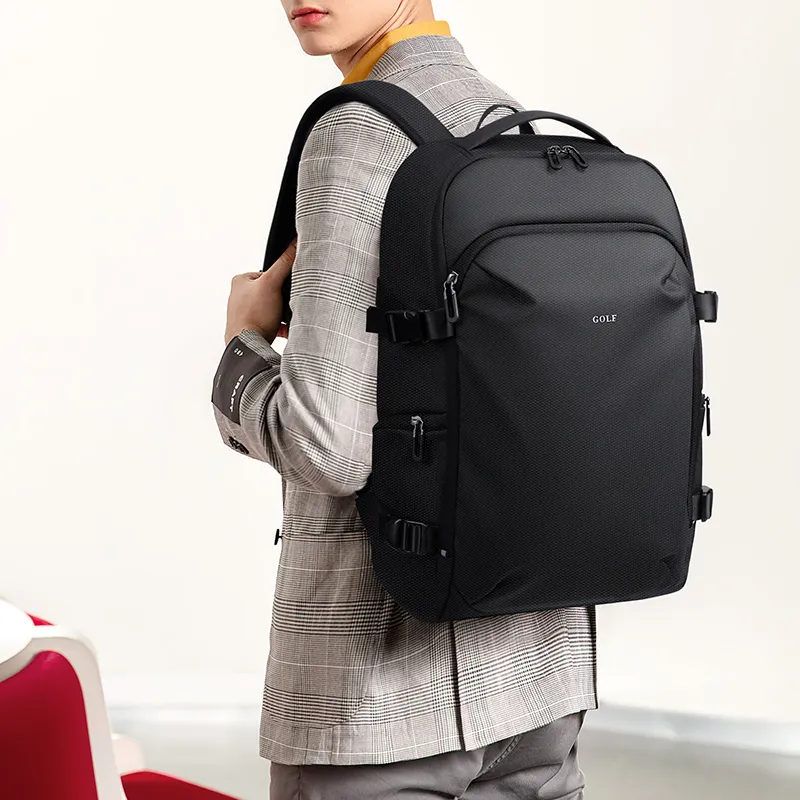 GOLF Fabric Backpack Regular Men's Black/Gray-4