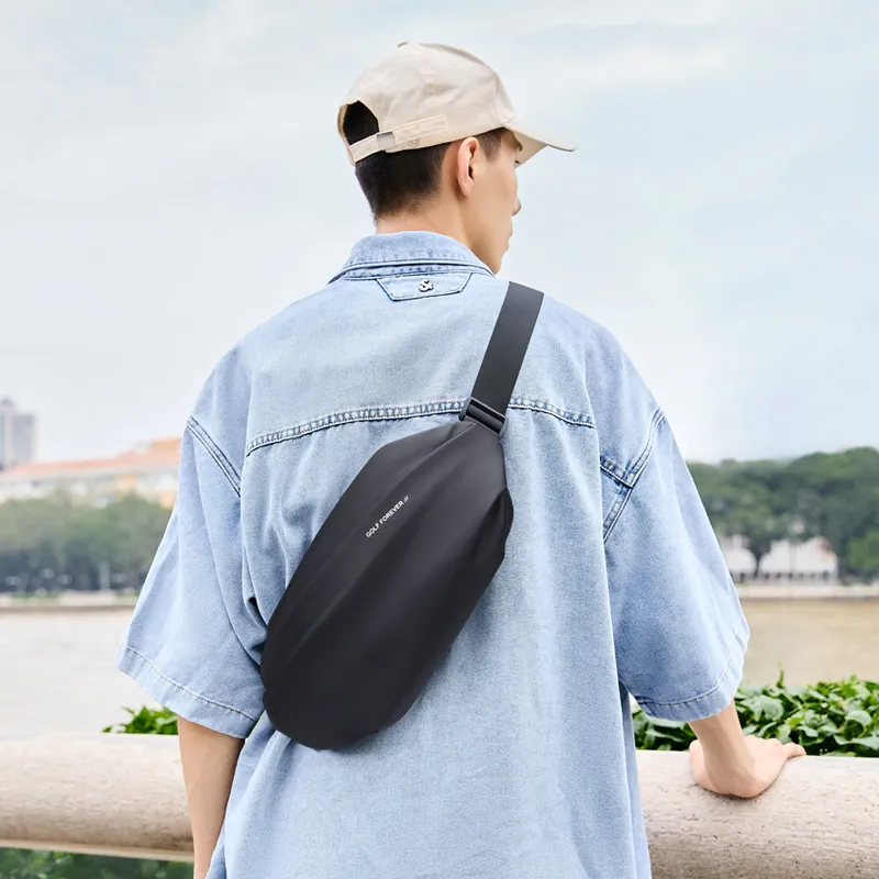 GOLF Water Repellent Fabric Crossbody One Shoulder Fanny Pack Men's Multicolor-6