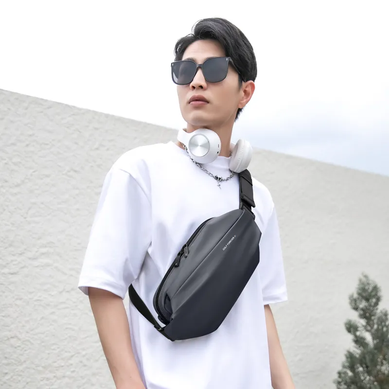 GOLF Water Repellent Fabric Crossbody One Shoulder Fanny Pack Men's Multicolor-10