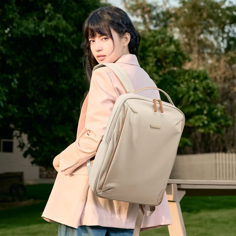 GOLF Fabric Backpack Regular Women's Apricot/Elegant Black-5