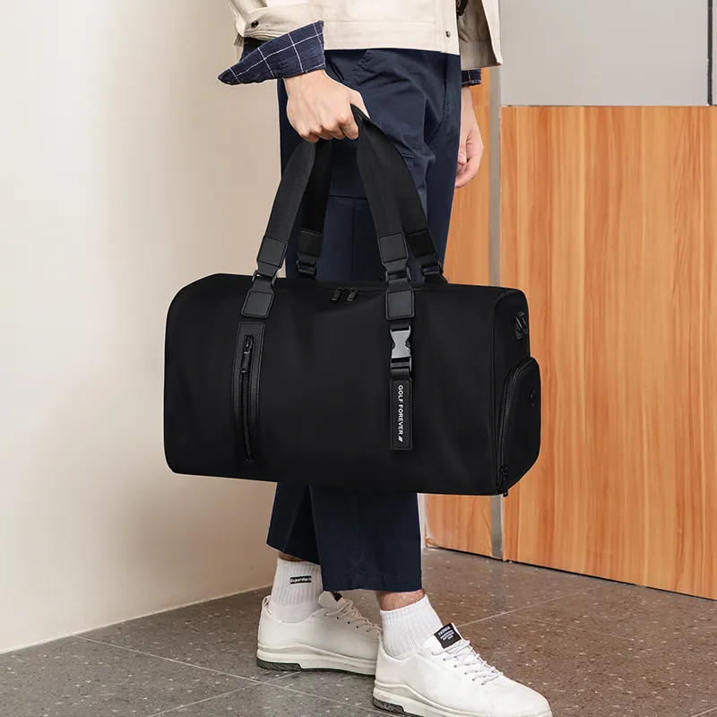 GOLF Fabric Travel Bag Regular Men's Black-5