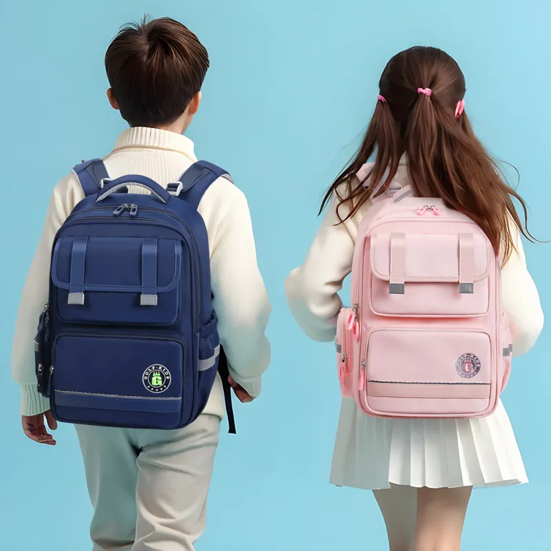 GOLF Fabric Student Bag Kids' Pink/Royal Blue-13