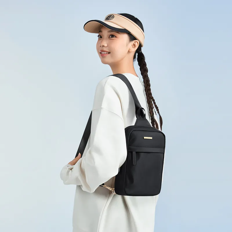GOLF Fabric Sling Bag Women's Apricot/Black-6