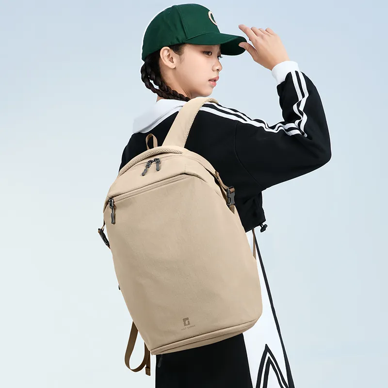 GOLF Fabric Backpack Regular Unisex Brown/Black-4
