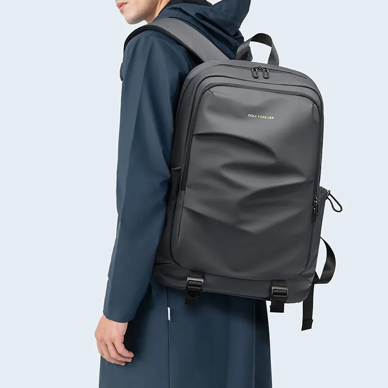 GOLF Fabric Laptop Backpack Regular Men's Dusty Black/Elegant Gray-9