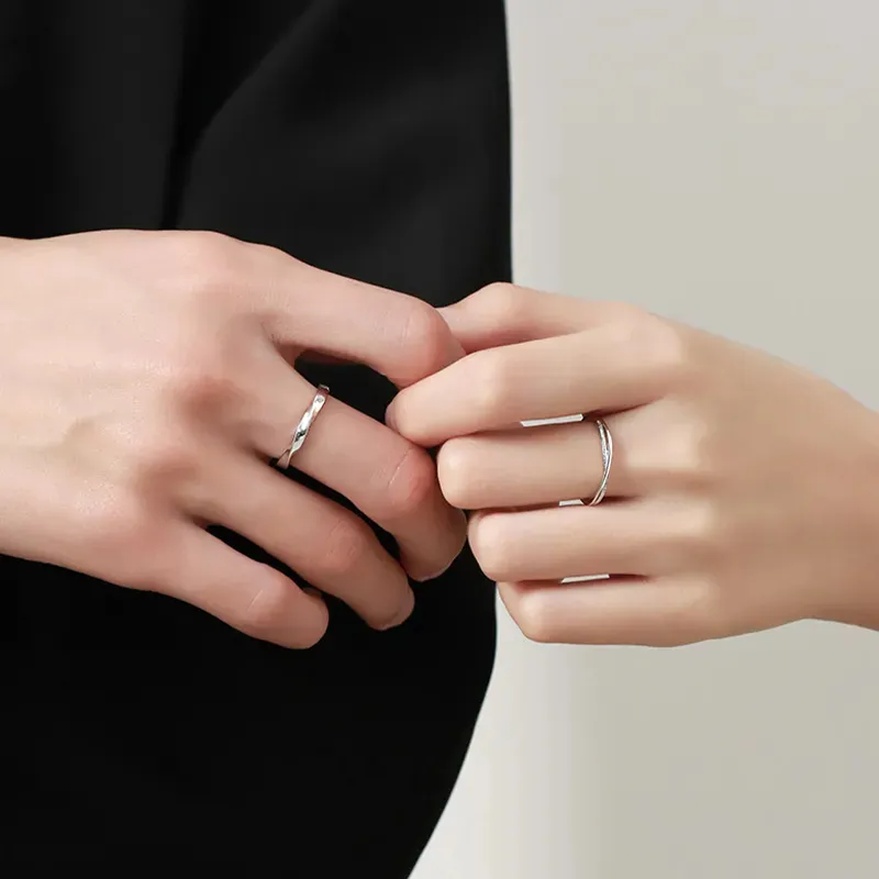 Lao Feng Xiang S925 Silver Rings Unisex-3