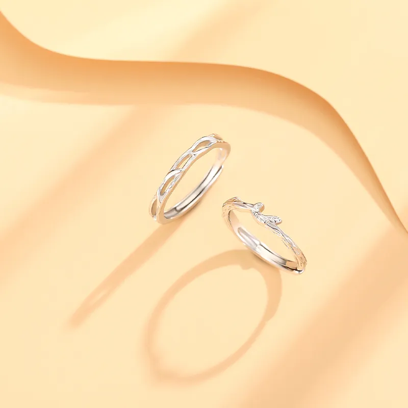 Lao Feng Xiang Sterling Silver 990 Rings Unisex-2