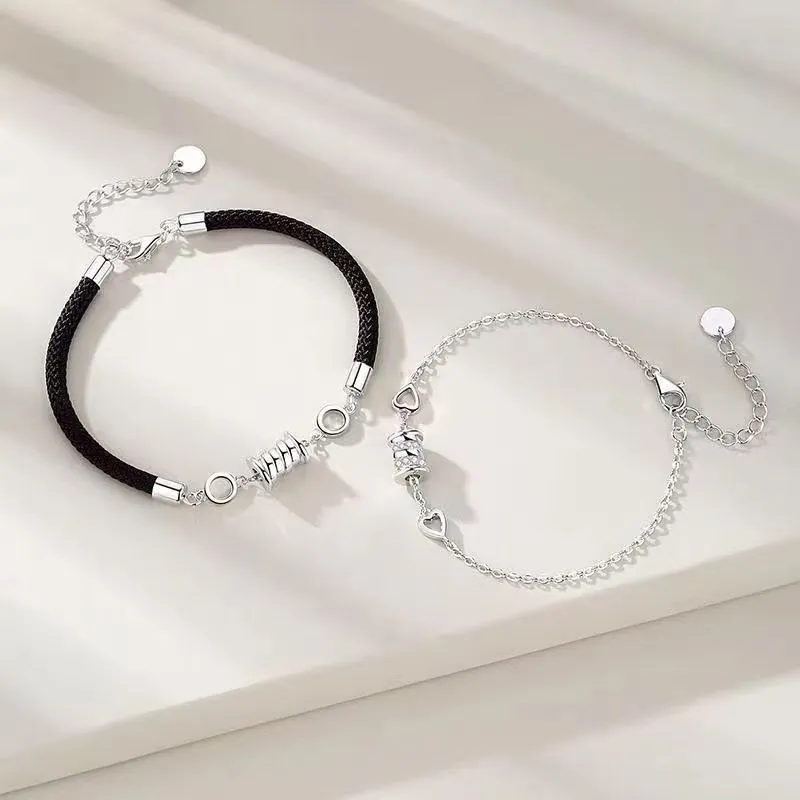 Lao Feng Xiang 925 Sterling Silver Bracelets Unisex-13