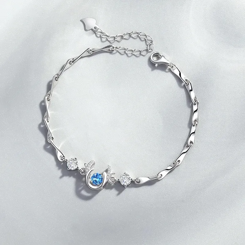 Lao Feng Xiang 925 Sterling Silver Bracelets Women's-3