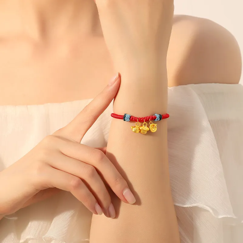 Lao Feng Xiang Gold Bracelet Kids-4