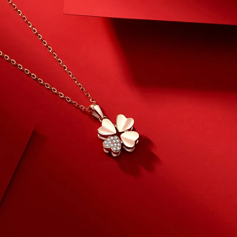 Lao Feng Xiang 990 Silver Necklaces Women's-8