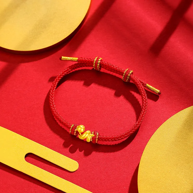 Lao Feng Xiang Gold Bracelet Unisex-0