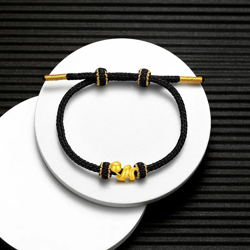 Lao Feng Xiang Gold Bracelet Unisex-5