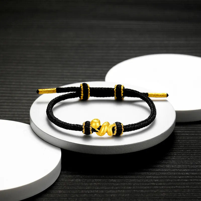 Lao Feng Xiang Gold Bracelet Unisex-4