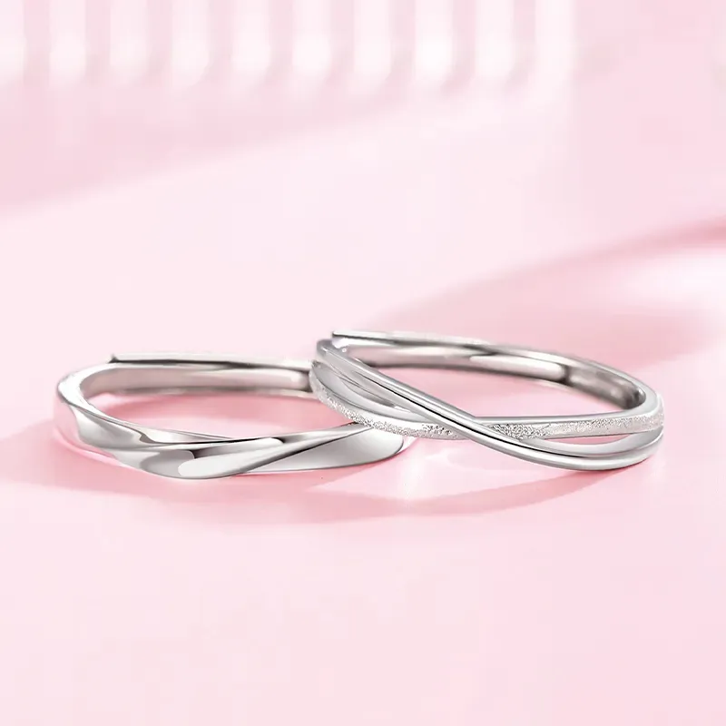 Lao Feng Xiang S925 Silver Rings Unisex-5