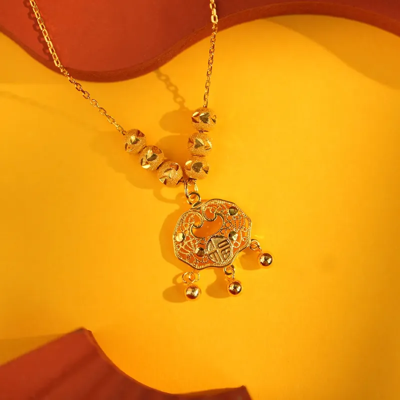 Lao Feng Xiang 925 Sterling Silver Necklaces Women's-2